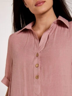 Slub Shimmer Turn Up Top -Out Shino Sales Store 5051839625907 3