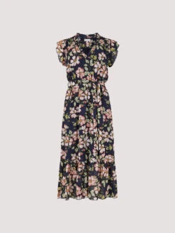 Smock Det Soft Floral Midi Dress -Out Shino Sales Store 5051839628175 cutout