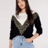 Animal Chevron Jumper