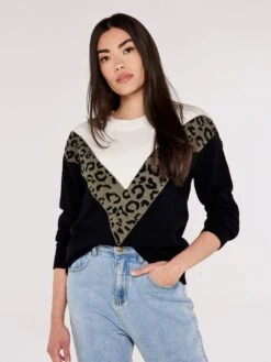Animal Chevron Jumper