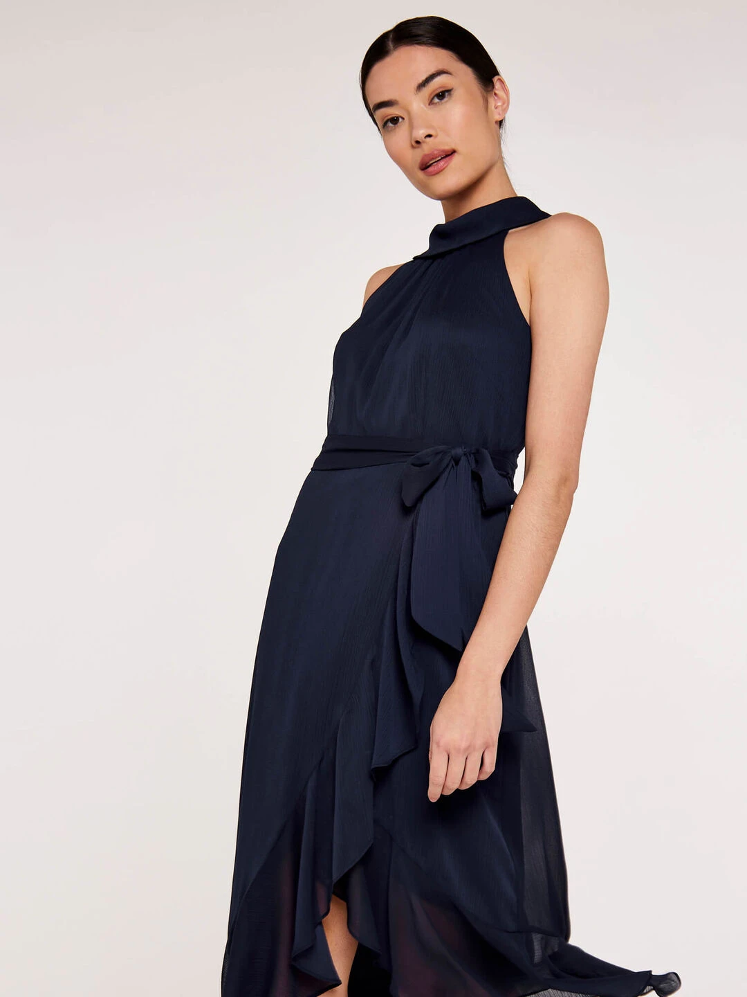 Halter Neck Ruffle Dress 2 Halter Neck Ruffle Dress - Image 2