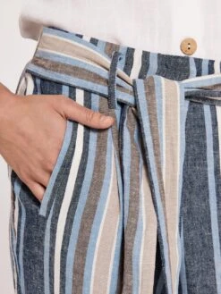 Chambray Stripe Trousers -Out Shino Sales Store 5051839636651 3