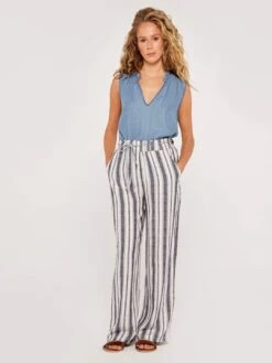 Chambray Stripe Waist Trouser