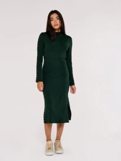 Rib Studded Midi Dress -Out Shino Sales Store 5051839646643 3