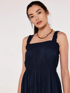 Check Smocked Waist Dress -Out Shino Sales Store 5051839649927 4