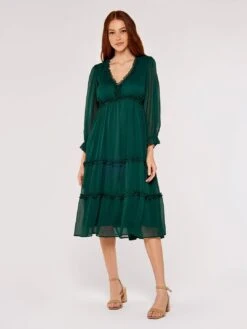 Crinkle Ruffle Midi Dress -Out Shino Sales Store 5051839650060 2