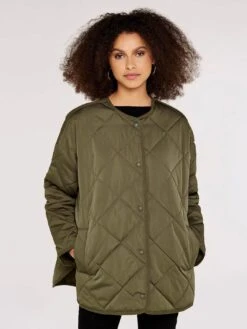 Collarless Quilted Jacket -Out Shino Sales Store 5051839652255 1