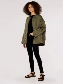 Collarless Quilted Jacket -Out Shino Sales Store 5051839652255 2