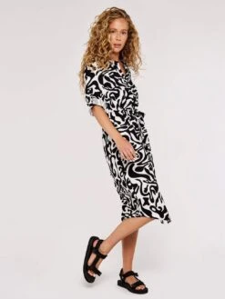 Swirl Drawstring Midi Dress -Out Shino Sales Store 5051839656710 3