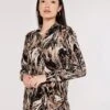 Marble Print Plisse Shirt