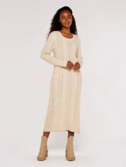 Pointelle Knitted Midi Dress -Out Shino Sales Store 5051839658042 3