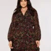 Curve Paisley Smock Dress