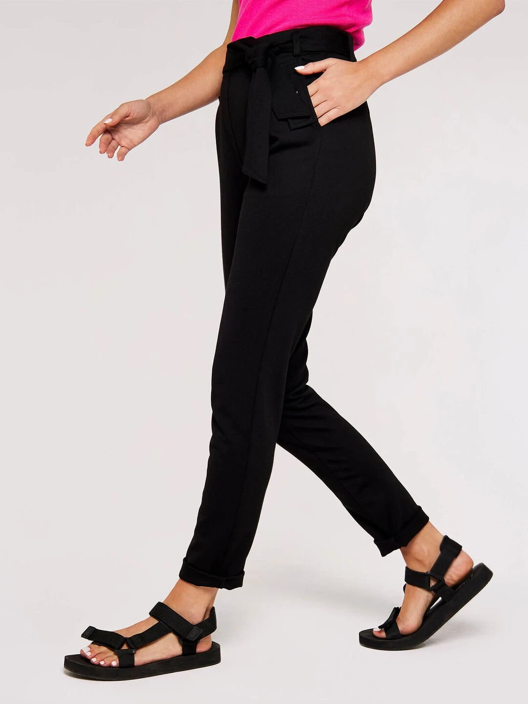 Belted Ponti Trousers 2 Belted Ponti Trousers - Image 2