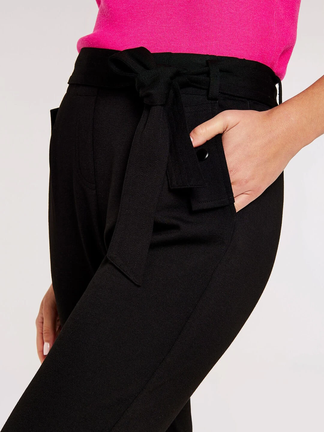 Belted Ponti Trousers 3 Belted Ponti Trousers - Image 3