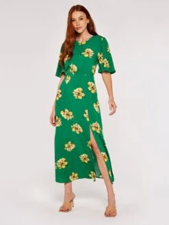 Floral Side Slit Dress -Out Shino Sales Store 5051839662742 2