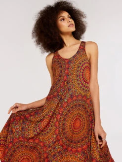 Moroccan Mandala Midi Dress -Out Shino Sales Store 5051839664388 1