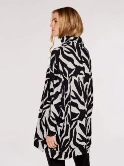 Zebra Print Oversized Tunic -Out Shino Sales Store 5051839667112 2