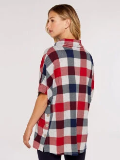 Chequered Side Button Top -Out Shino Sales Store 5051839669284 3