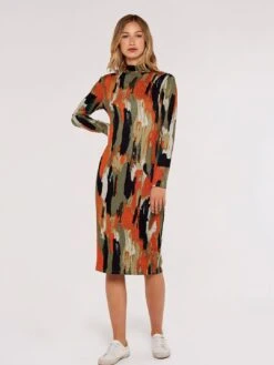 Paint Splash Column Dress