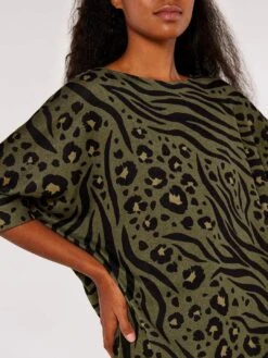 Zebra Leopard Batwing Top -Out Shino Sales Store 5051839669635 2