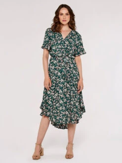 Floral Knot Midi Dress -Out Shino Sales Store 5051839679764 3