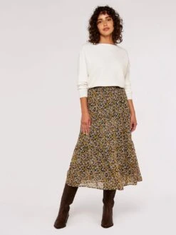 Ribbed Slash Neck Jumper