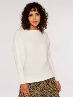 Ribbed Slash Neck Jumper -Out Shino Sales Store 5051839691353 2