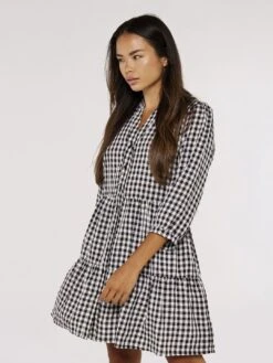Checked Tiered Mini Dress -Out Shino Sales Store 5051839691995 2