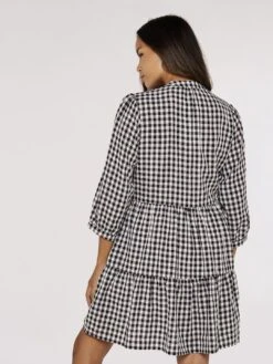 Checked Tiered Mini Dress -Out Shino Sales Store 5051839691995 3