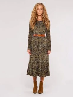 Paisley Tiered Midi Dress -Out Shino Sales Store 5051839695818 3