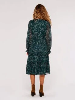 Wheat Ruffle Midi Dress -Out Shino Sales Store 5051839696662 3