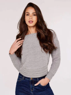 Out Shino Sales Store 14 Textured Knit Jumper