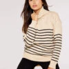 Striped Roll Neck Jumper
