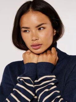 Striped Roll Neck Jumper -Out Shino Sales Store 5051839697379 2