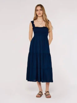 Smock Tiered Midi Dress -Out Shino Sales Store 5051839700185 2