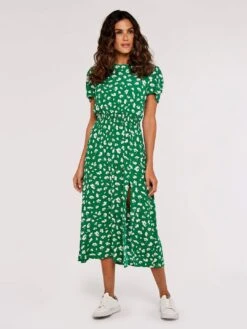 Floral Split Midi Dress -Out Shino Sales Store 5051839702295 2