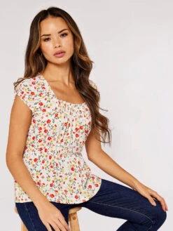 Ditsy Milkmaid Top -Out Shino Sales Store 5051839702431 2