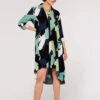 Brushstroke Print Mini Dress