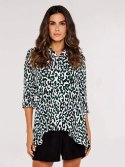Cheetah High Low Shirt