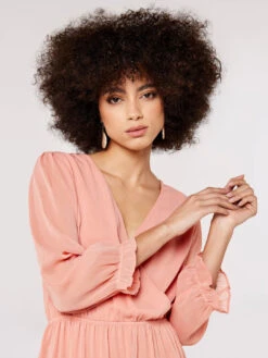 Crinkle Chiffon Wrap Mini Dress -Out Shino Sales Store 5051839703766 2