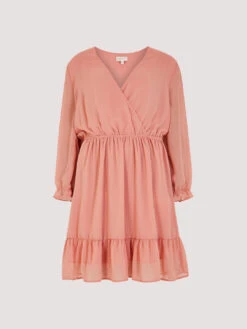 Crinkle Chiffon Wrap Mini Dress -Out Shino Sales Store 5051839703766 cutout