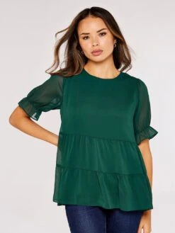 Recycled Crinkle Tiered Top -Out Shino Sales Store 5051839703834 2