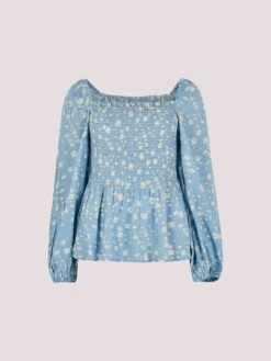 Ditsy Dot Smocked Top -Out Shino Sales Store 5051839705203 cutout