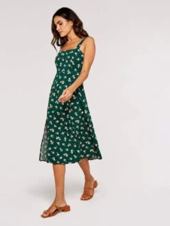 Floral Split Sun Midi Dress -Out Shino Sales Store 5051839705838 2