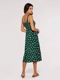 Floral Split Sun Midi Dress -Out Shino Sales Store 5051839705838 3