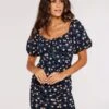 Floral Milkmaid Mini Dress