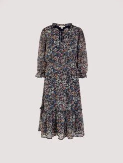 Watercolour Floral Midi Dress -Out Shino Sales Store 5051839707375 cutout