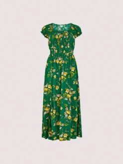 Floral Milkmaid Midi Dress -Out Shino Sales Store 5051839708495 cutout