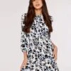 Brushstroke Smock Mini Dress