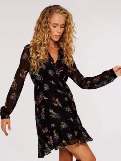 Floral Ruffle Mini Dress -Out Shino Sales Store 5051839709515 2